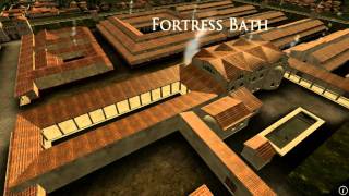 Animation of ancient Roman Fort in Caerleon Wales [upl. by Admama597]