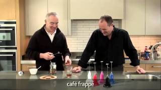 How to make a frappé coffee using an aerolatte milk frother [upl. by Aretse]