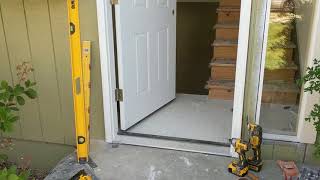 Jeld Wen Front Door Installation  Really crappy products and craftsmanship PART 1 [upl. by Pepe937]