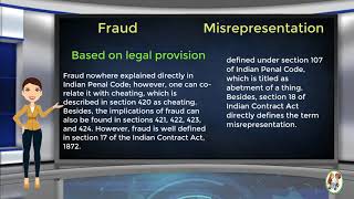 What is Difference Between Fraud amp Misrepresentation [upl. by Jobe]