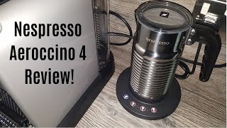 Nespresso Aeroccino 4 Milk Frother Review  Worth upgrading from the Aeroccino 3 [upl. by Annaitsirhc]