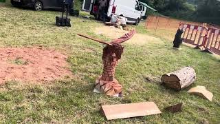 A fabulous range of wooden sculpture at Caerleon festival 2024 [upl. by Natala930]