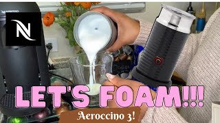 How To Foam Milk With Aeroccino 3 Make Coffee With Foam Tips amp Tricks  Easy Foamed Latte Recipe [upl. by Ahsiek233]