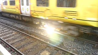 Merseyrail 507 009 making arcs at Birkdale station [upl. by Virgilia817]