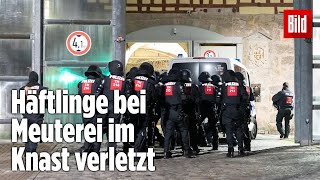 Gefängnismeuterei Polizei stürmt Knast in Thüringen  JVA Untermaßfeld [upl. by Alexandre]