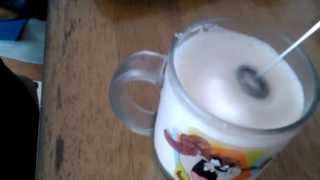 Aerolatte Review Frothing Cold Milk In Under 1 Minute [upl. by Dannica839]